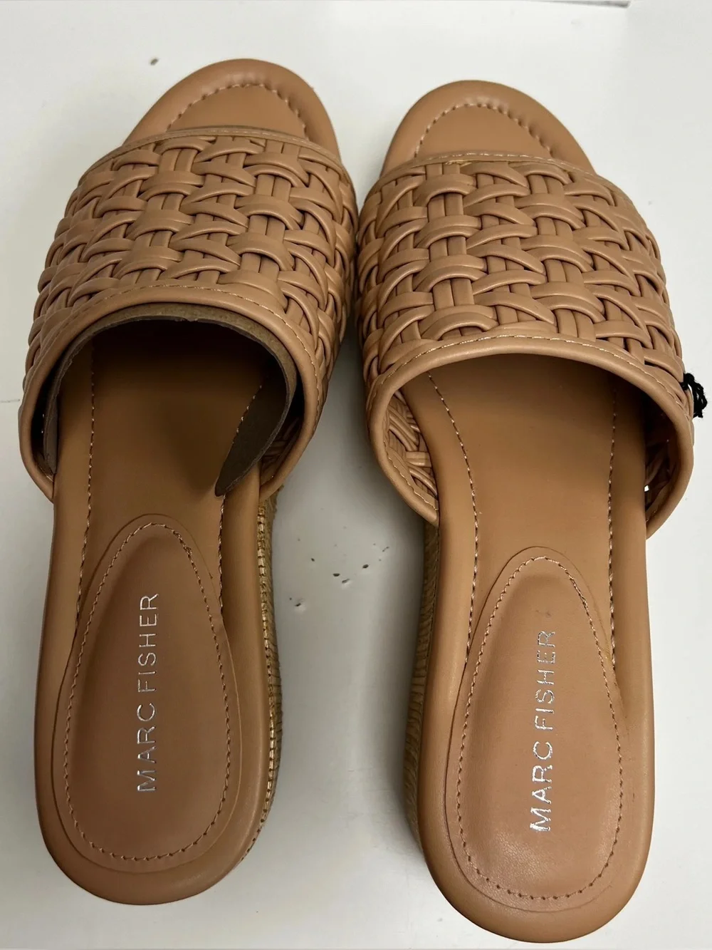 Marc Fisher Tan Bashina Slip On Wedge - NEW - Size 11